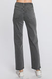 LTJ Straight Cut Canvas Chino Pant In Charcoal
