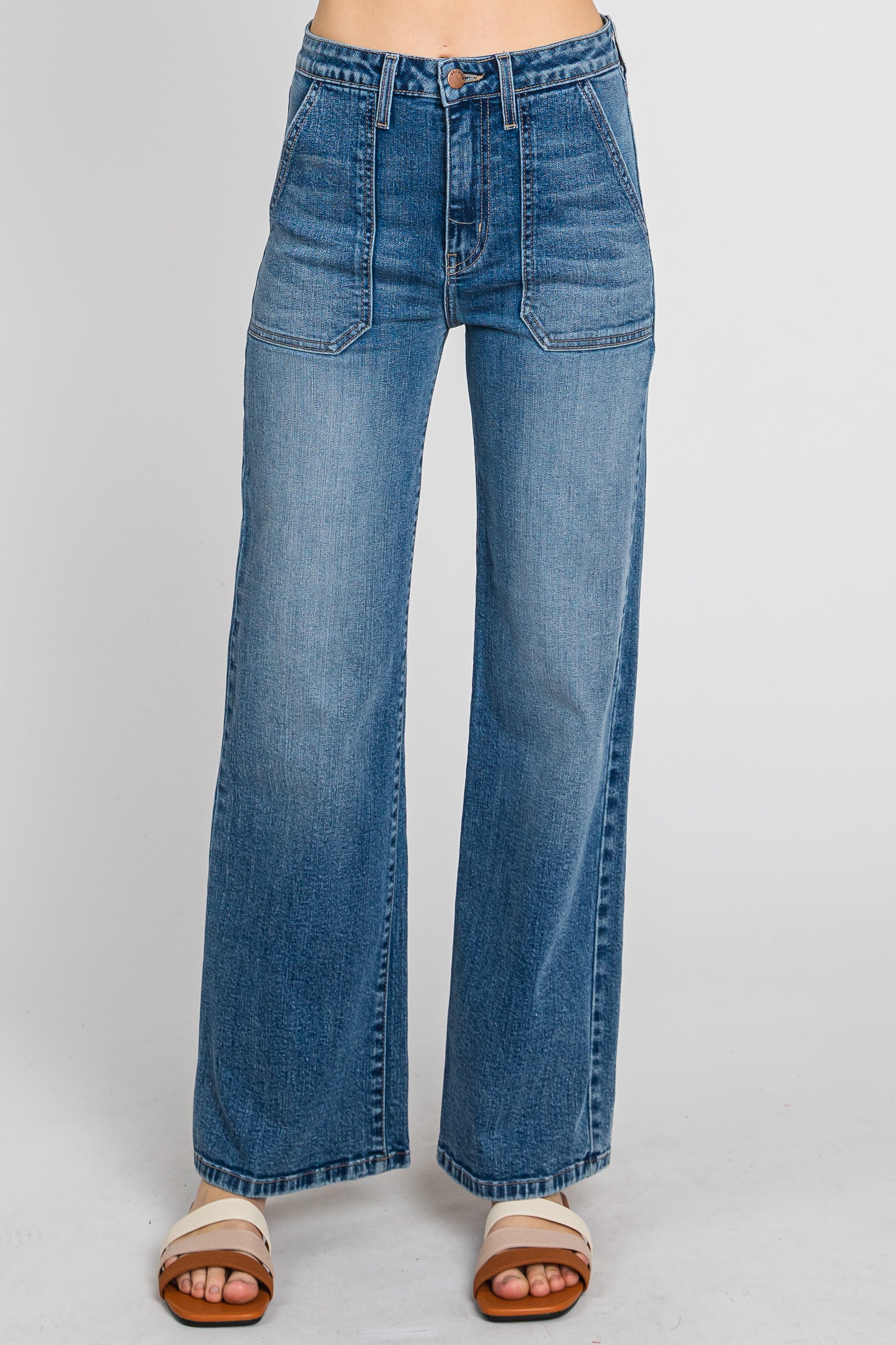 【SCENERITY】Olik Wide Denim Pants Wide Leg Cargo Jean at Seven7 Jeans