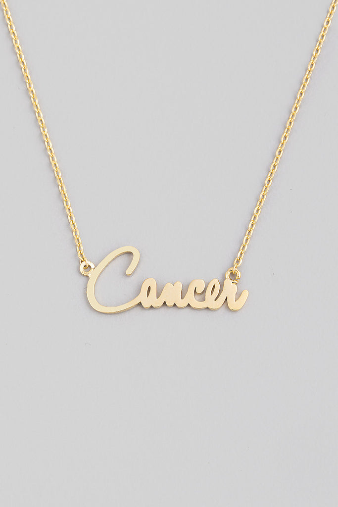Cursive Zodiac Necklace - All Star Signs Available