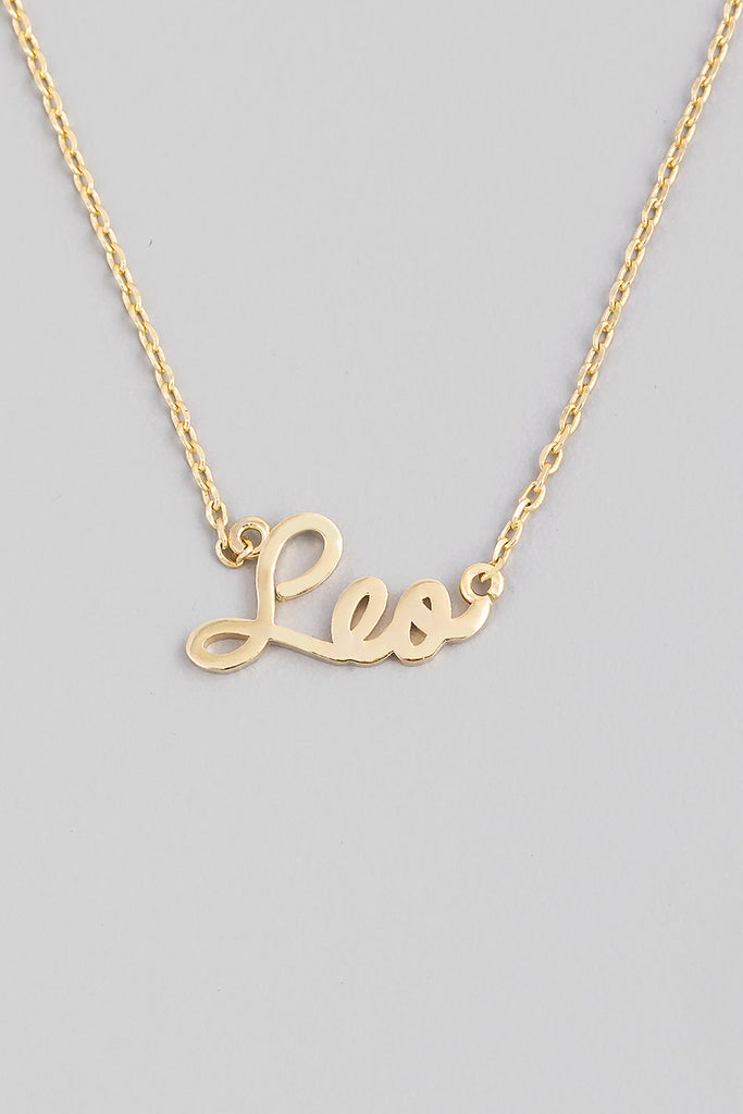 Cursive Zodiac Necklace - All Star Signs Available