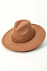 Head Over Heels Braided Brim Detailing Hat In Camel