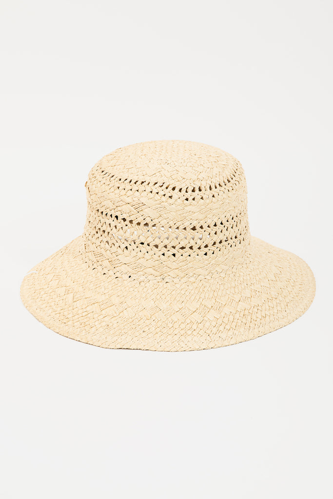 Sunset Shack Straw Hat In Ivory