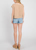 What A Breeze Short Sleeve Top In Toffee