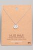Evil Eye Rhodium Plated Dainty Pendant Necklace