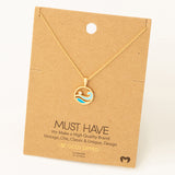 Tidal Wave 18K Gold Dipped Necklace