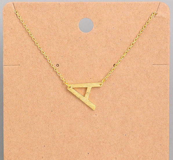 My Initial Gold Dainty Necklace (Large Letter) A-Z