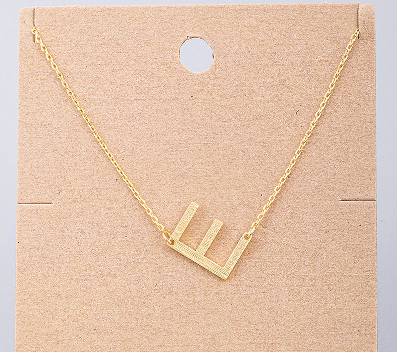 My Initial Gold Dainty Necklace (Large Letter) A-Z