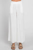 Wide Leg Chic Linen Pant In Classic White