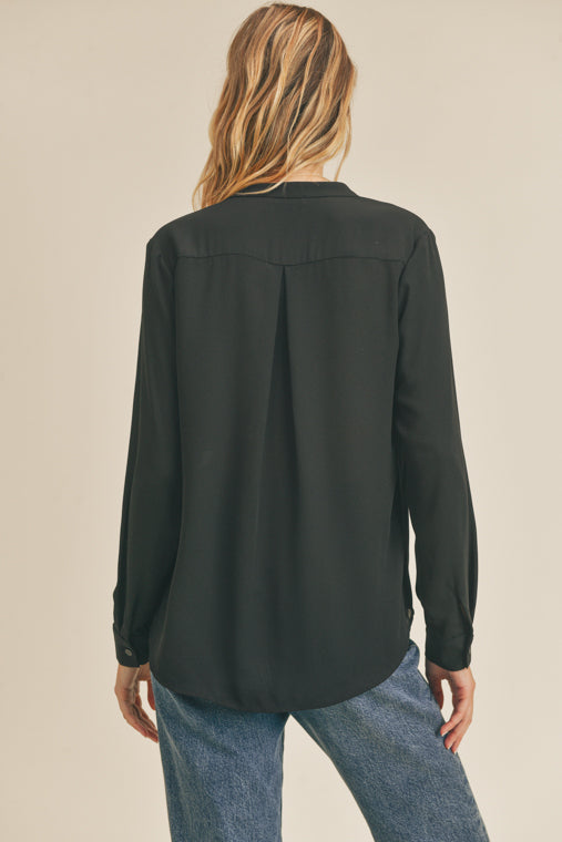 Alice Black Long Sleeve Top