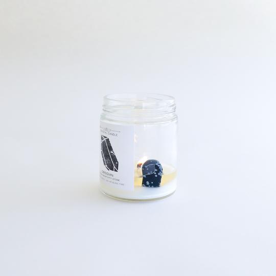 Obsidian Crystal Candle - Block Negativity