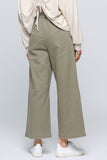 Leave It To Me Wide Leg Trouser In Olive