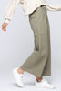 Leave It To Me Wide Leg Trouser In Olive
