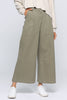 Leave It To Me Wide Leg Trouser In Olive