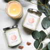 Peach Quartz Crystal Candle - Inner Peace