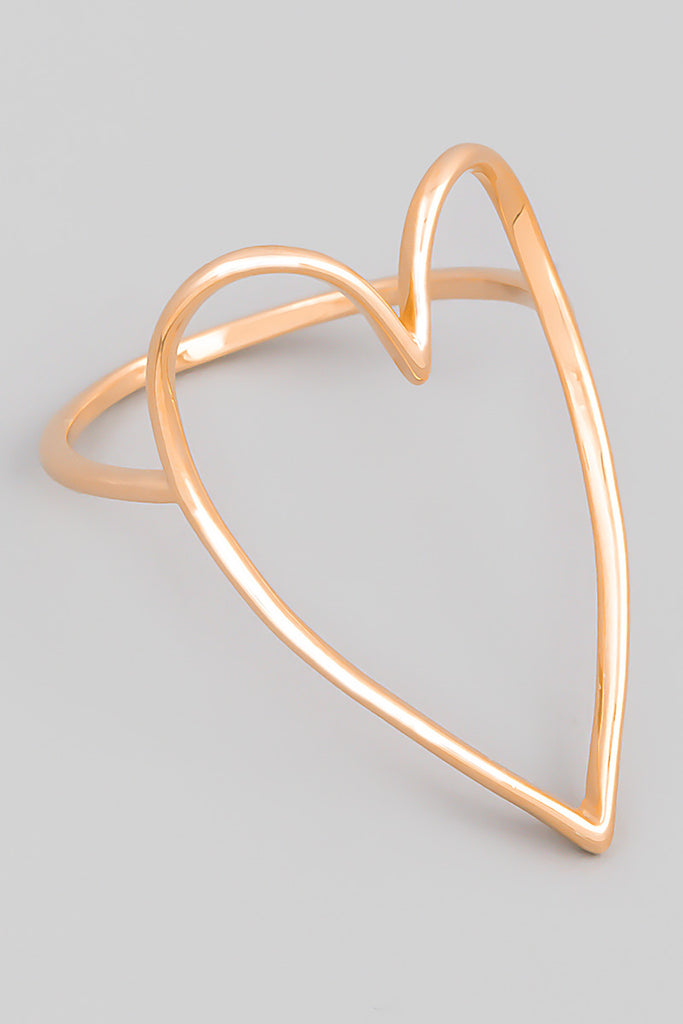 String Of Hearts Rose Gold Statement Ring
