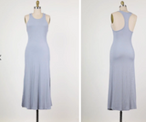 Essential Soft Racerback Jersey Maxi Dress Available in Ash Blue