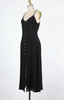 Chelsea Button Front Dress In Black