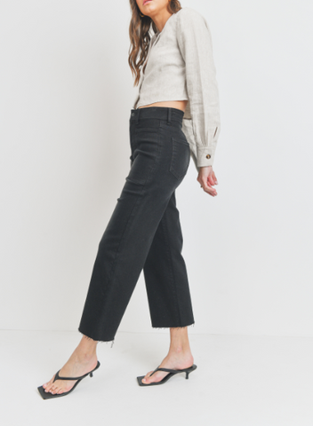 Sweet Jane High Rise Straight Leg Jean In Medium Wash