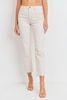 Sweet Daylight High Rise Cropped Cream Skinny Jean