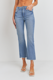 Classic Moment High Rise Dark Denim Vintage Cropped Flare Jeans