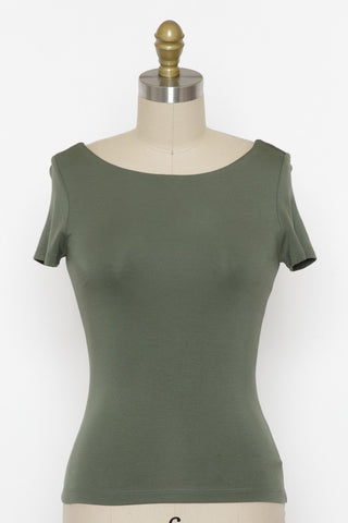 Mia Essential Two Layer Semi Crop Tank Top In Orange