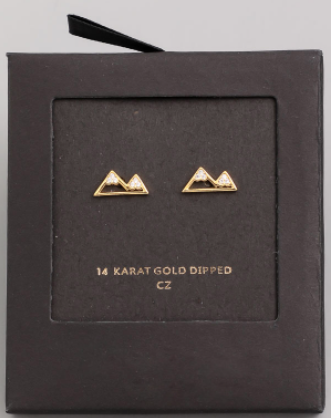 Trip To The Mountain Earrings (14K Gold Dipped)