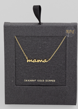California Cursive Dainty Nameplate Necklace: Yellow Gold