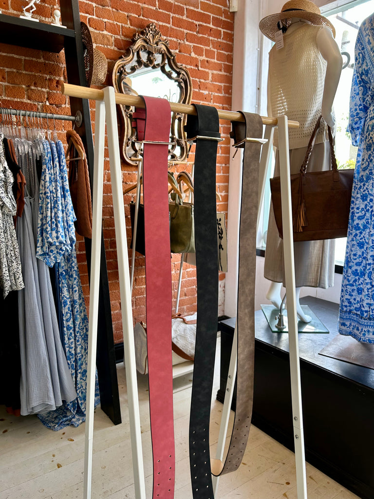 Hold Me Up Vegan Suede  Belt (3 Colors)
