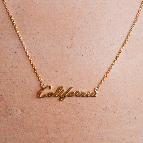 Fearless Cursive Rhodium Dipped Silver Necklace