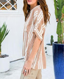 Every Moment Striped Button Down Shirt