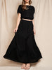 Dancing In The Sand Two Piece Set In Black