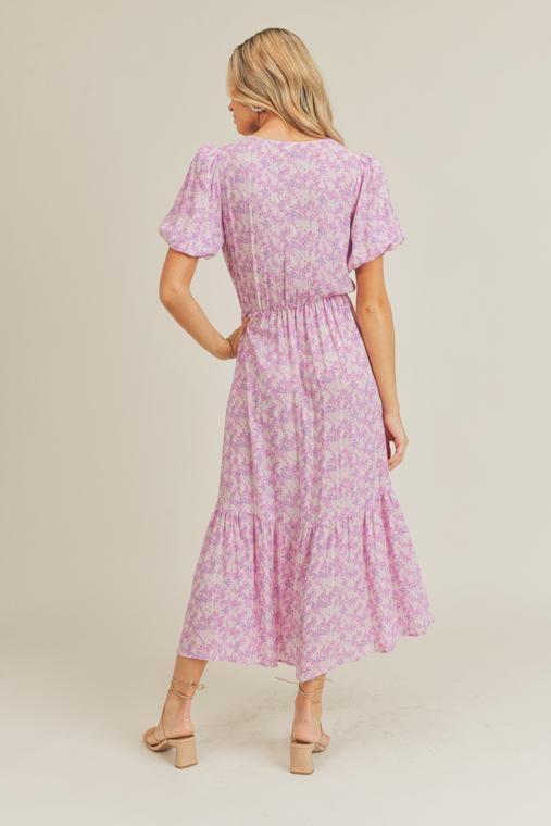 Serendipity Pink Floral Print Maxi Dress