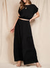 Dancing In The Sand Two Piece Set In Black