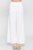 Wide Leg Chic Linen Pant In Classic White