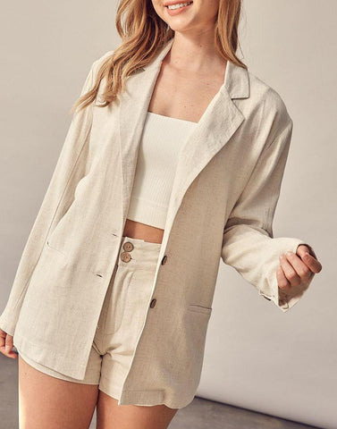 Tried and True Vegan Leather Moto Jacket In Cream