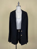 Style Boss Linen Button Front Blazer (Available in Black & Khaki)