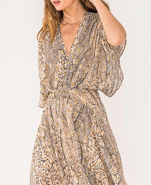 I navnet det kan Putte Distant Dreams Ethereal Mix Print Maxi Dress – Shop at Goldie's