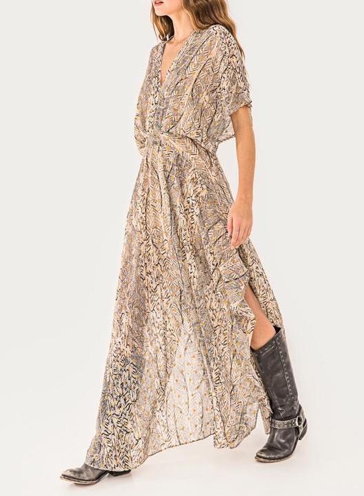 Distant Dreams Ethereal Mix Print Maxi Dress