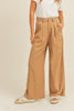 Ezra Chic Wide Leg Trouser In Camel