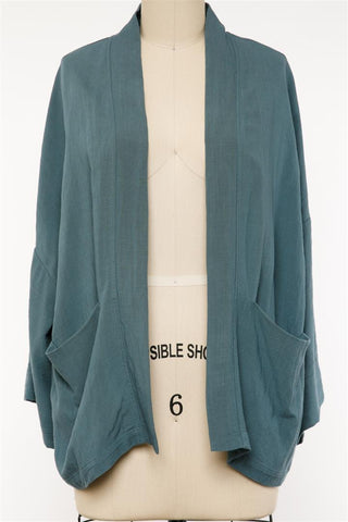 Button Front Ruffle Detail Cardigan In Soft Ginger