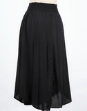 Meet Me At The Cafe Maxi Skirt (Woven Version) 4 Colors! (Black, Sky, Olive, Charcoal)