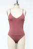 Must Have Soft Double Layer Cami Bodysuit In Soft Wine