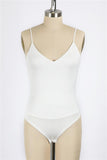 Must Have Soft Double Layer Cami Bodysuit In Ivory