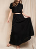Dancing In The Sand Two Piece Set In Black