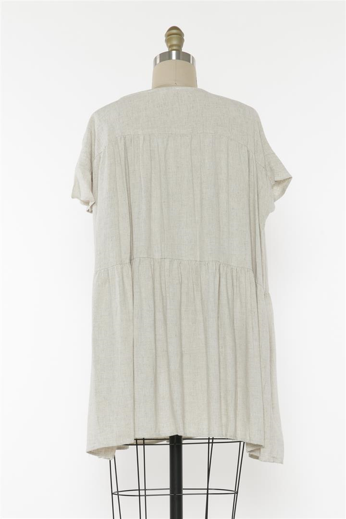 Just For You Tiered Tunic In Natural