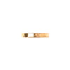 Wide Real Gold Hammered Stacking Ring